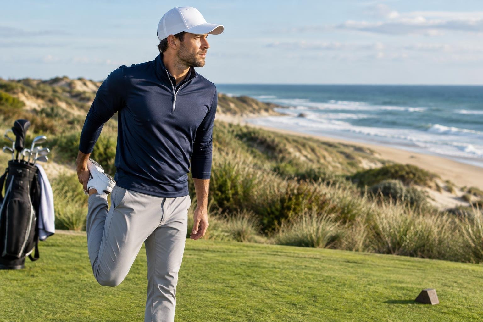 Symbolbild zu Golf-Urlaub an der Nordsee kombiniert mit fitnessorientierten Aktivitäten